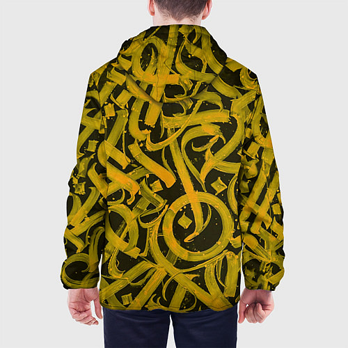 Мужская куртка Gold Calligraphic / 3D-Черный – фото 4