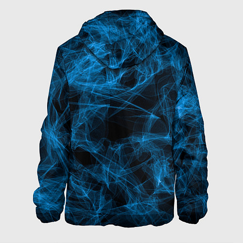 Мужская куртка Синий дым текстура / 3D-Белый – фото 2