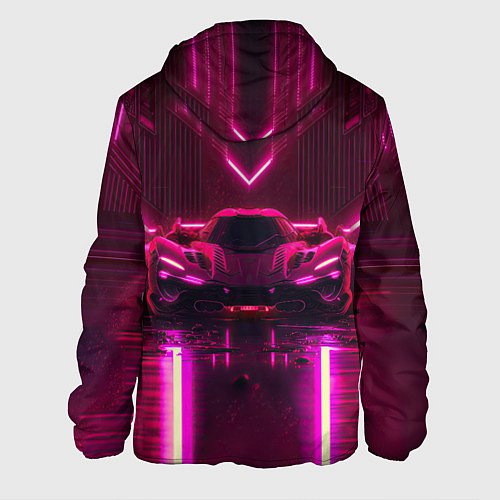 Мужская куртка Неоновый спорткар / 3D-Черный – фото 2