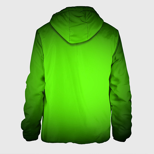 Мужская куртка Кислотный зеленый с градиентом / 3D-Черный – фото 2