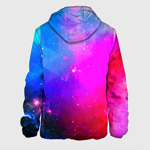 Мужская куртка Космическая абстракция / 3D-Белый – фото 2