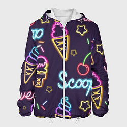 Мужская куртка Неоновые надписи sweet scoop