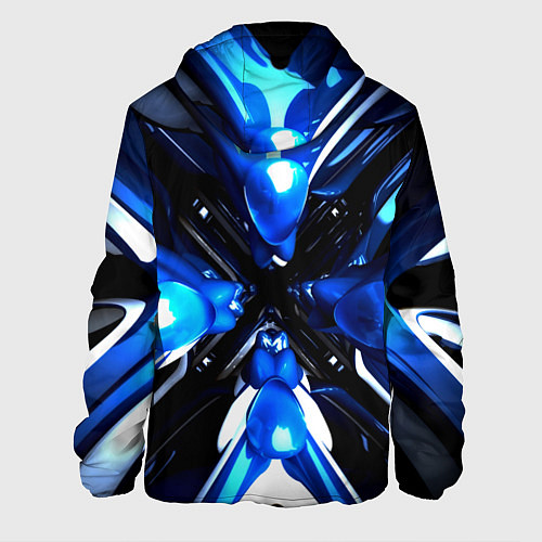 Мужская куртка Digital abstract fractal / 3D-Белый – фото 2