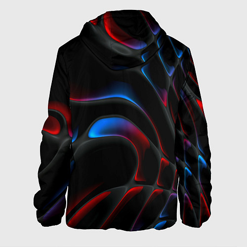 Мужская куртка Neon colors drops of liquid / 3D-Белый – фото 2