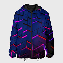 Мужская куртка Неоновые треугольники с подсветкой