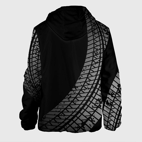 Мужская куртка Nissan tire tracks / 3D-Черный – фото 2