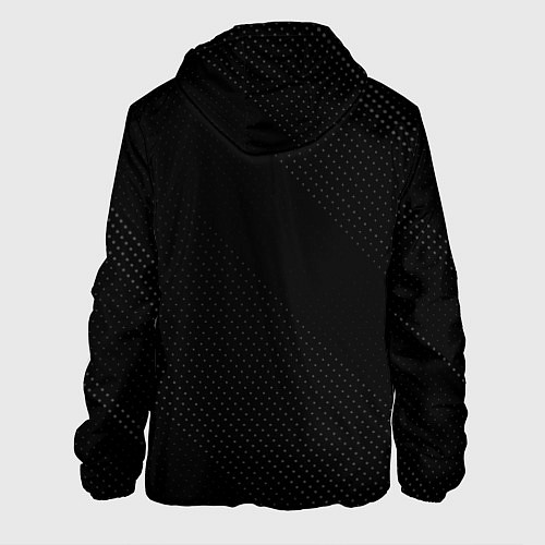 Мужская куртка DanMachi glitch на темном фоне: по-вертикали / 3D-Черный – фото 2