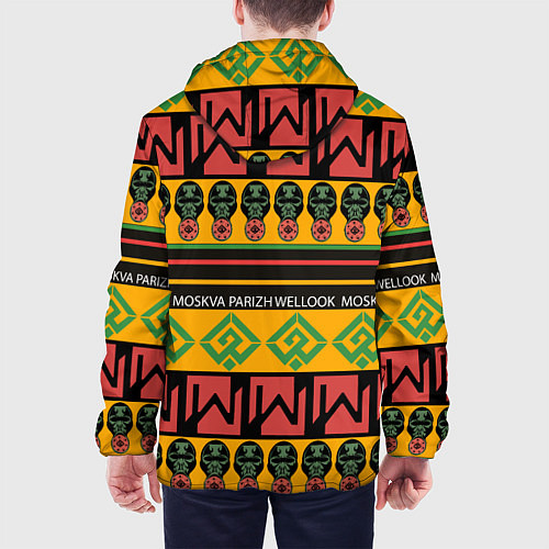 Мужская куртка Цвета африки / 3D-Черный – фото 4