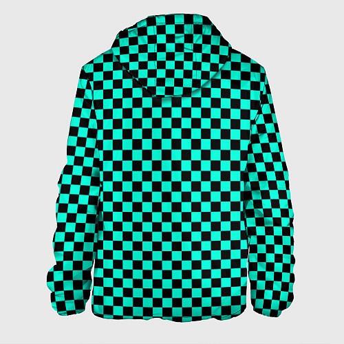 Мужская куртка Принт квадраты / 3D-Белый – фото 2