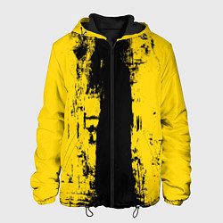 Куртка с капюшоном мужская Вертикальная черно-желтая полоса Cyberpunk 2077, цвет: 3D-черный