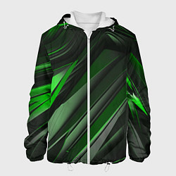 Мужская куртка Green black abstract