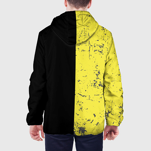 Мужская куртка Смайлик с улыбкой / 3D-Черный – фото 4