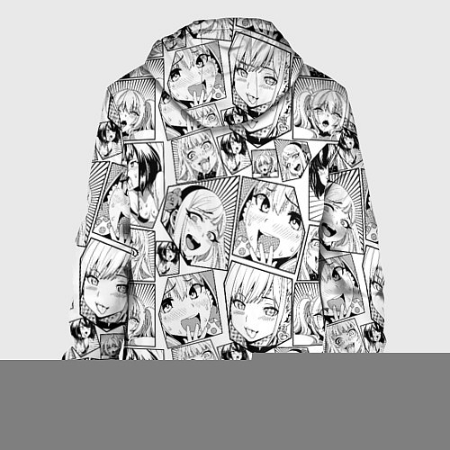 Мужская куртка Anime hentai ahegao / 3D-Белый – фото 2