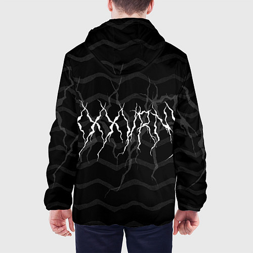 Мужская куртка Испорченный Текст / 3D-Черный – фото 4