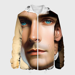 Куртка с капюшоном мужская Дориан Грэй, цвет: 3D-белый