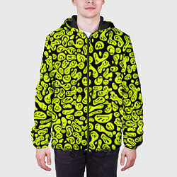 Куртка с капюшоном мужская Toxic smile, цвет: 3D-черный — фото 2
