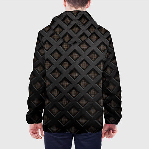 Мужская куртка Геометрический узор / 3D-Черный – фото 4