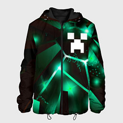 Куртка с капюшоном мужская Minecraft разлом плит, цвет: 3D-черный