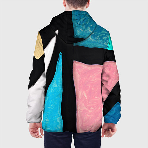 Мужская куртка Переливы красок / 3D-Черный – фото 4