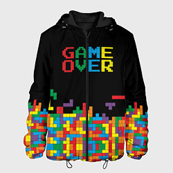 Куртка с капюшоном мужская Game over, цвет: 3D-черный