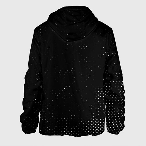 Мужская куртка Motorhead glitch на темном фоне: по-вертикали / 3D-Черный – фото 2