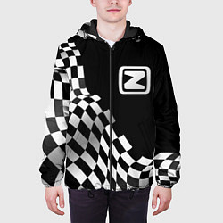 Куртка с капюшоном мужская Zotye racing flag, цвет: 3D-черный — фото 2