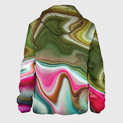 Мужская куртка Color waves / 3D-Белый – фото 2