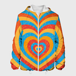Куртка с капюшоном мужская Sunny heart, цвет: 3D-белый