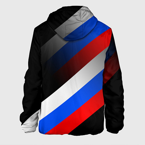 Мужская куртка Пограничные войска - флаг РФ / 3D-Белый – фото 2