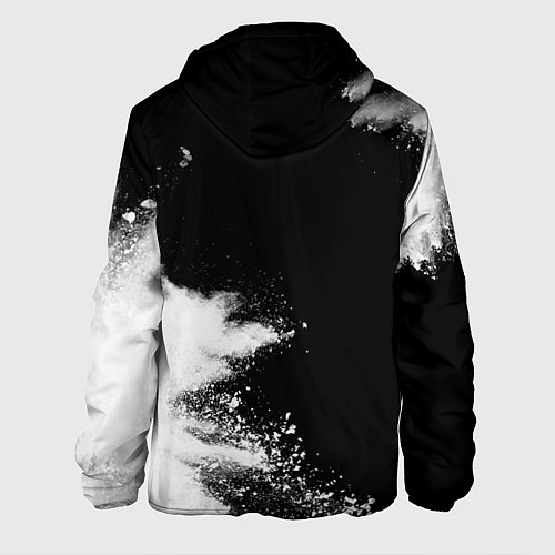 Мужская куртка Sum41 и рок символ на темном фоне / 3D-Черный – фото 2