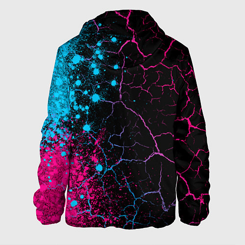 Мужская куртка Date A Live - neon gradient: по-вертикали / 3D-Черный – фото 2