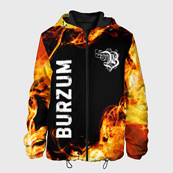 Куртка с капюшоном мужская Burzum и пылающий огонь, цвет: 3D-черный