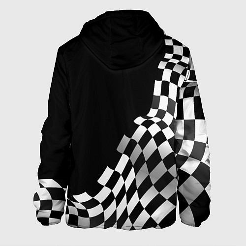 Мужская куртка Honda racing flag / 3D-Черный – фото 2