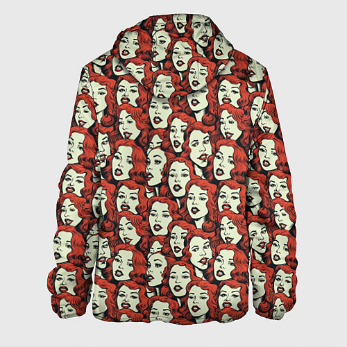 Мужская куртка Лица девушек / 3D-Черный – фото 2