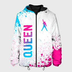 Мужская куртка Queen neon gradient style: надпись, символ