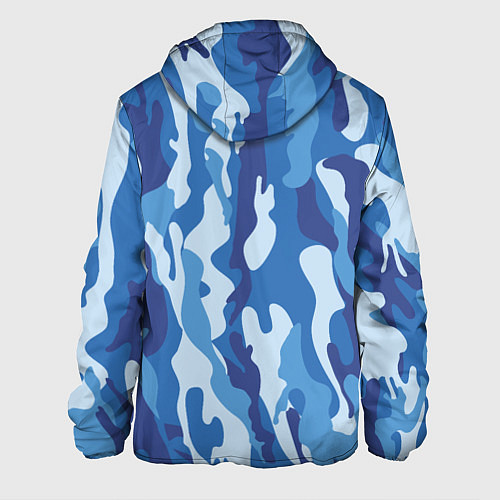 Мужская куртка Blue military / 3D-Белый – фото 2