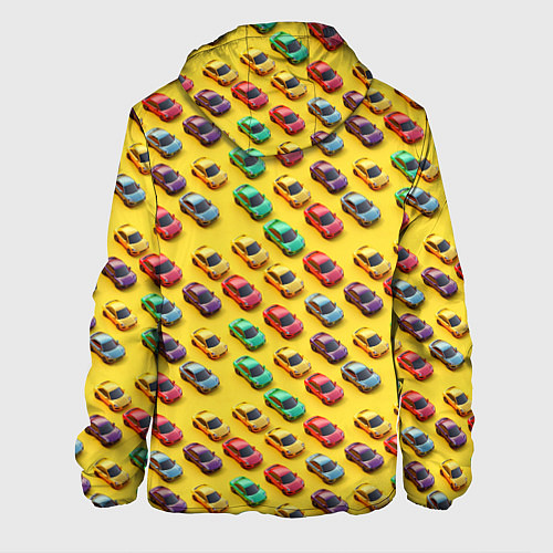 Мужская куртка Разноцветные машинки / 3D-Белый – фото 2