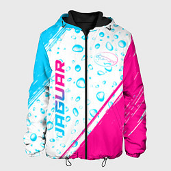 Мужская куртка Jaguar neon gradient style: надпись, символ