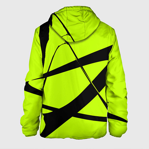 Мужская куртка Звезда - лаймовый и черный - Хуф и Ся - дополнение / 3D-Черный – фото 2