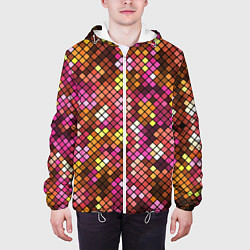 Куртка с капюшоном мужская Disco style, цвет: 3D-белый — фото 2