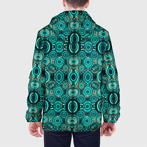 Мужская куртка Светящиеся летающие тарелки / 3D-Черный – фото 4