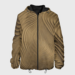 Куртка с капюшоном мужская Фантазия в хаки, цвет: 3D-черный