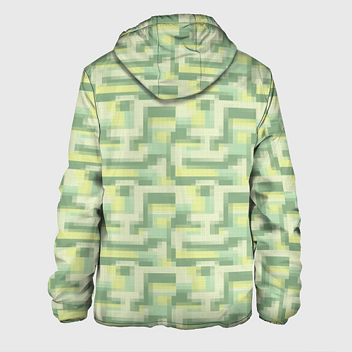 Мужская куртка Зеленые слаймы стардью / 3D-Черный – фото 2