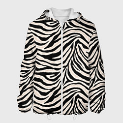 Мужская куртка Полосатая шкура зебры, белого тигра