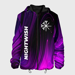 Куртка с капюшоном мужская Nightwish violet plasma, цвет: 3D-черный