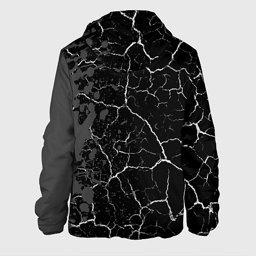 Мужская куртка Gears of War glitch на темном фоне: по-вертикали / 3D-Черный – фото 2