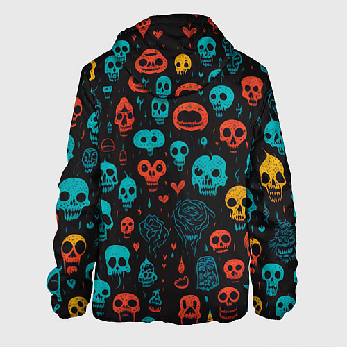 Мужская куртка Skull party / 3D-Черный – фото 2