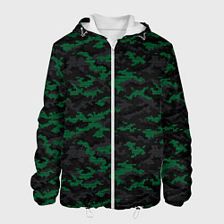 Куртка с капюшоном мужская Точечный камуфляжный узор Spot camouflage pattern, цвет: 3D-белый