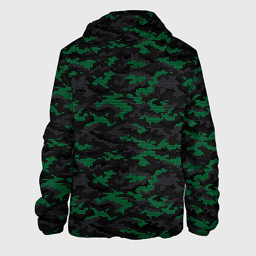 Мужская куртка Точечный камуфляжный узор Spot camouflage pattern / 3D-Белый – фото 2