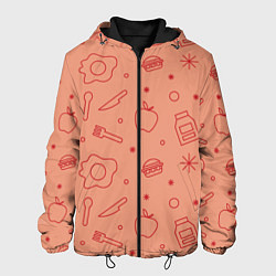 Куртка с капюшоном мужская Foody, цвет: 3D-черный